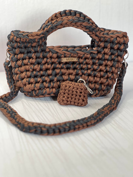 Bag Areia - Preta e Marron