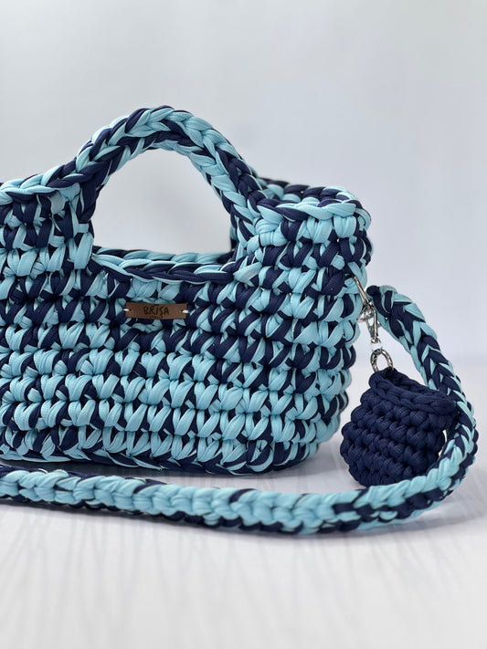Bag Areia – Azul Marinho e Azul Candy