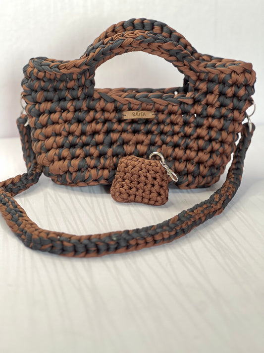 Bag Areia - Preta e Marron
